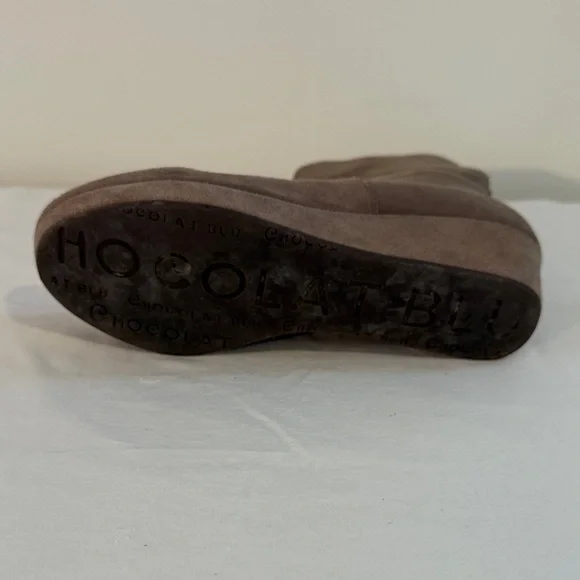 Chocolat Blu Taupe Suede Ankle Boots - Picture 8 of 14